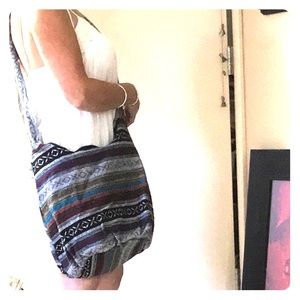 Woven Hippie Hobo Crossbody nap purse NWT